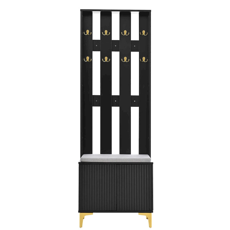 Porte-manteau multifonction 4 en 1 avec coussin.