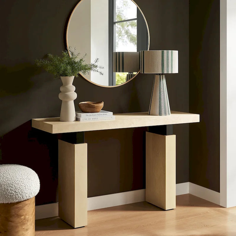 Console rectangulaire en bois