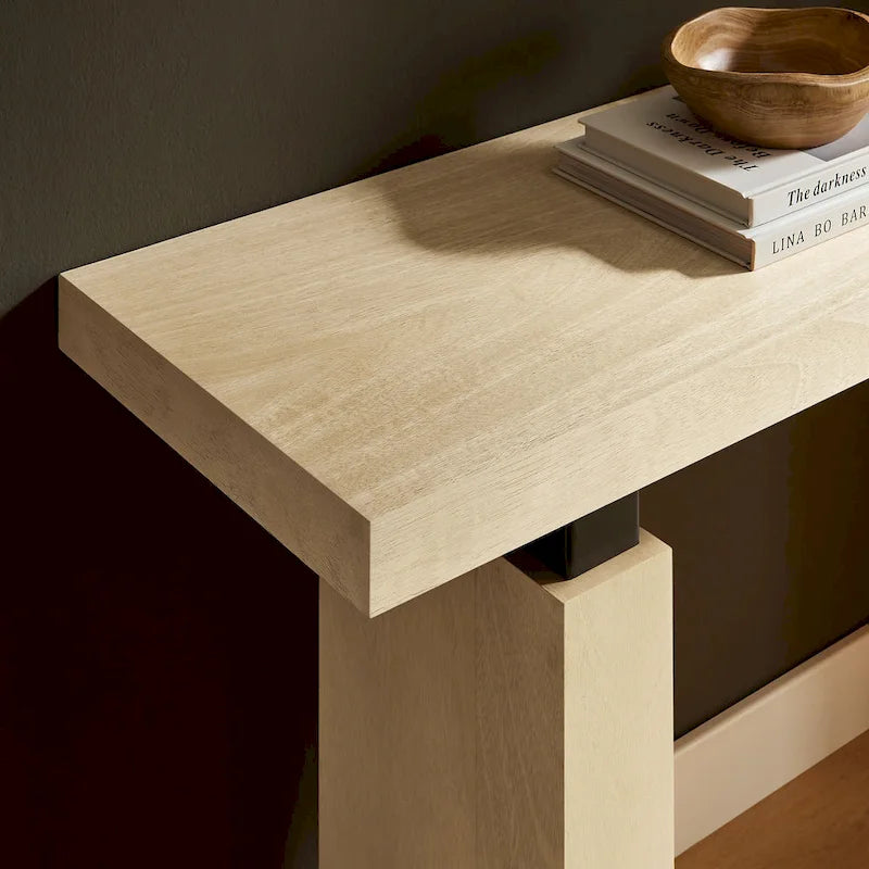 Console rectangulaire en bois