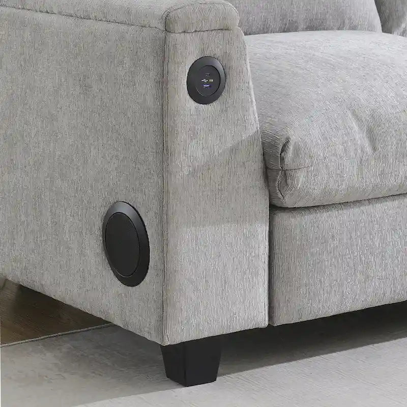 Canapé d'angle intelligent de 96 pouces avec haut-parleur Bluetooth