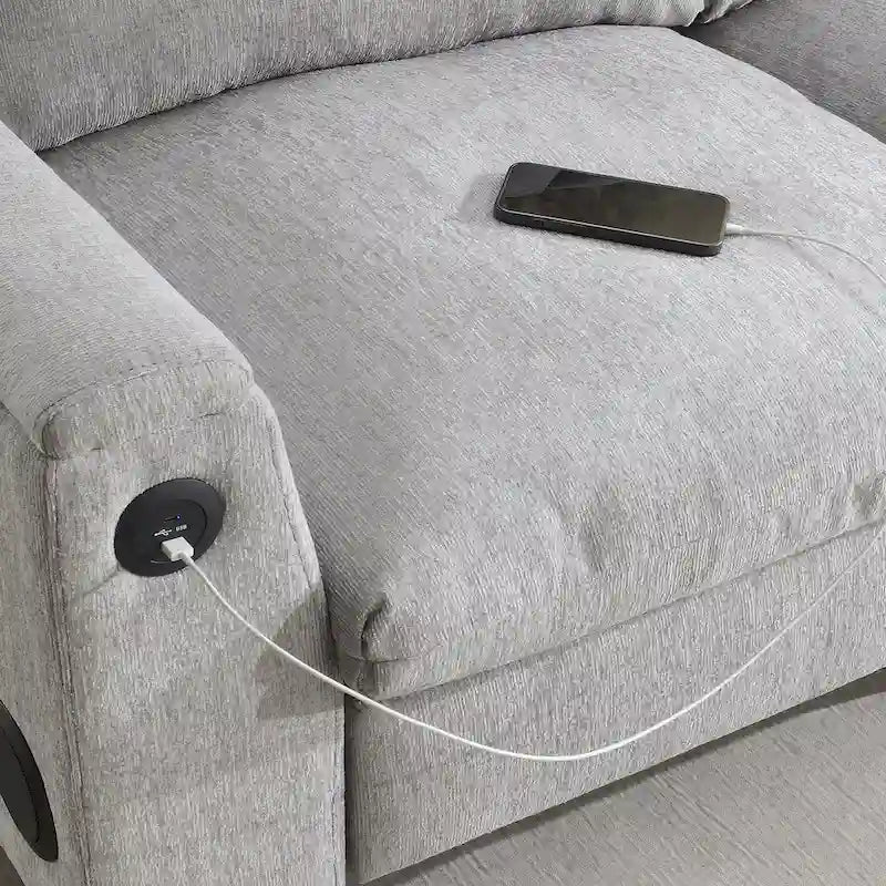 Canapé d'angle intelligent de 96 pouces avec haut-parleur Bluetooth