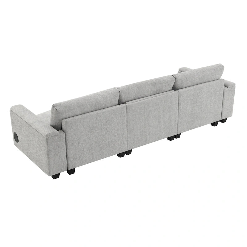 Canapé d'angle intelligent de 96 pouces avec haut-parleur Bluetooth