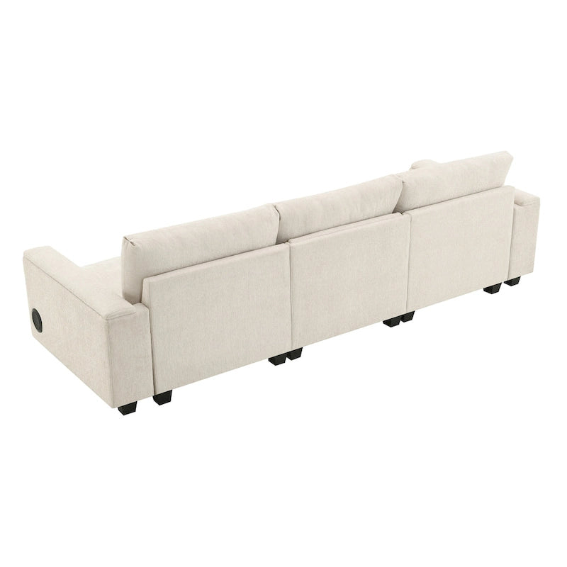Canapé d'angle intelligent de 96 pouces avec haut-parleur Bluetooth