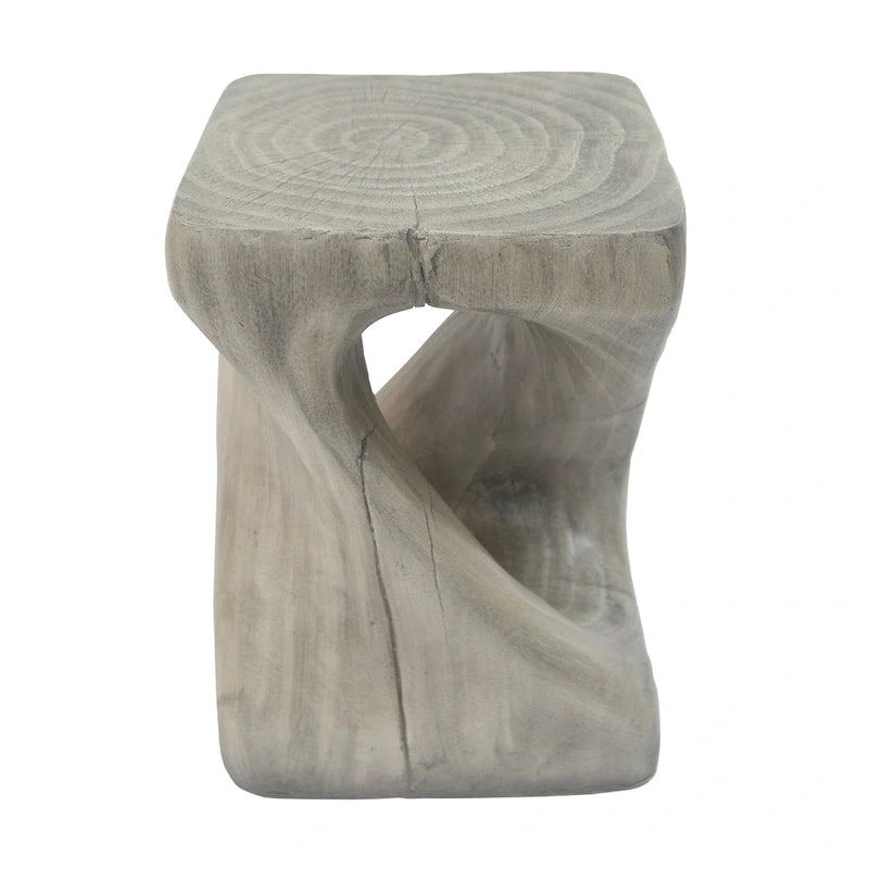 Table d'appoint Twist Shape, texture façon bois