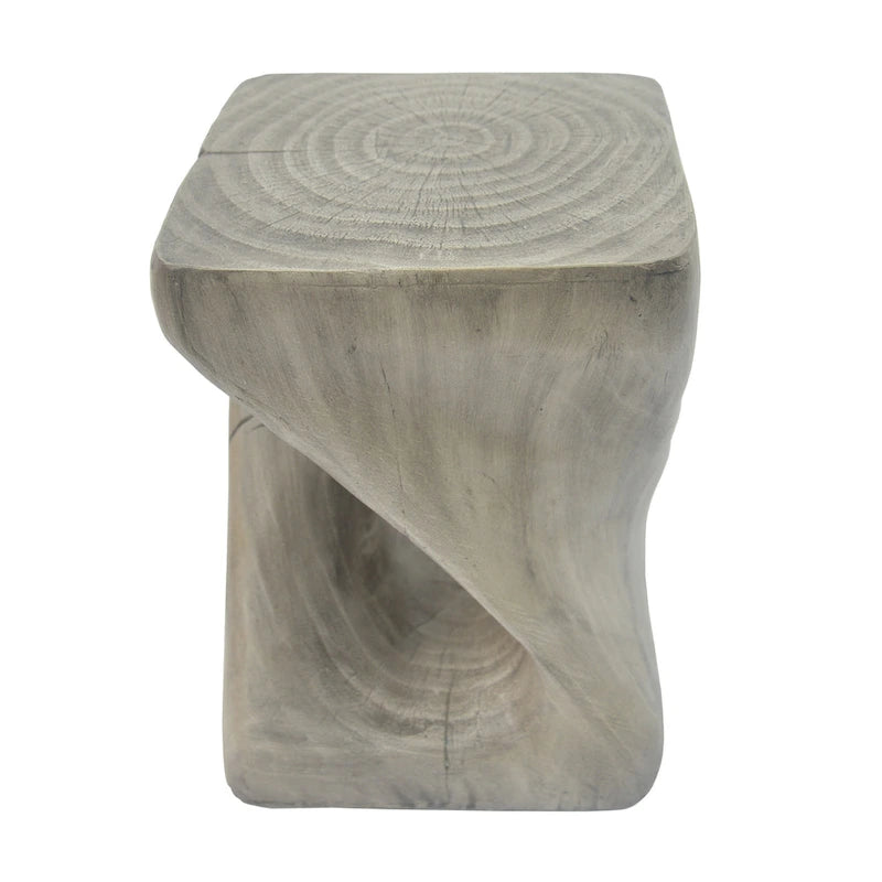 Table d'appoint Twist Shape, texture façon bois