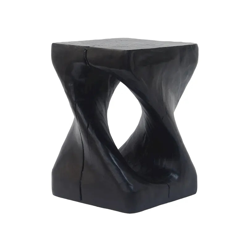 Table d'appoint Twist Shape, texture façon bois