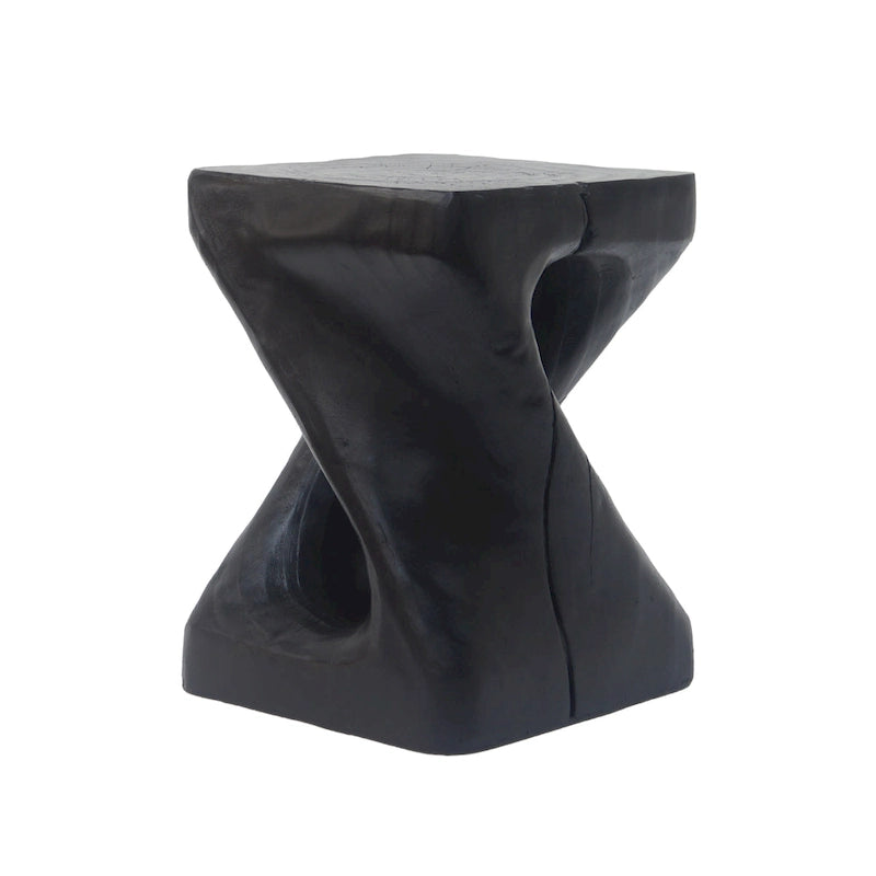 Table d'appoint Twist Shape, texture façon bois