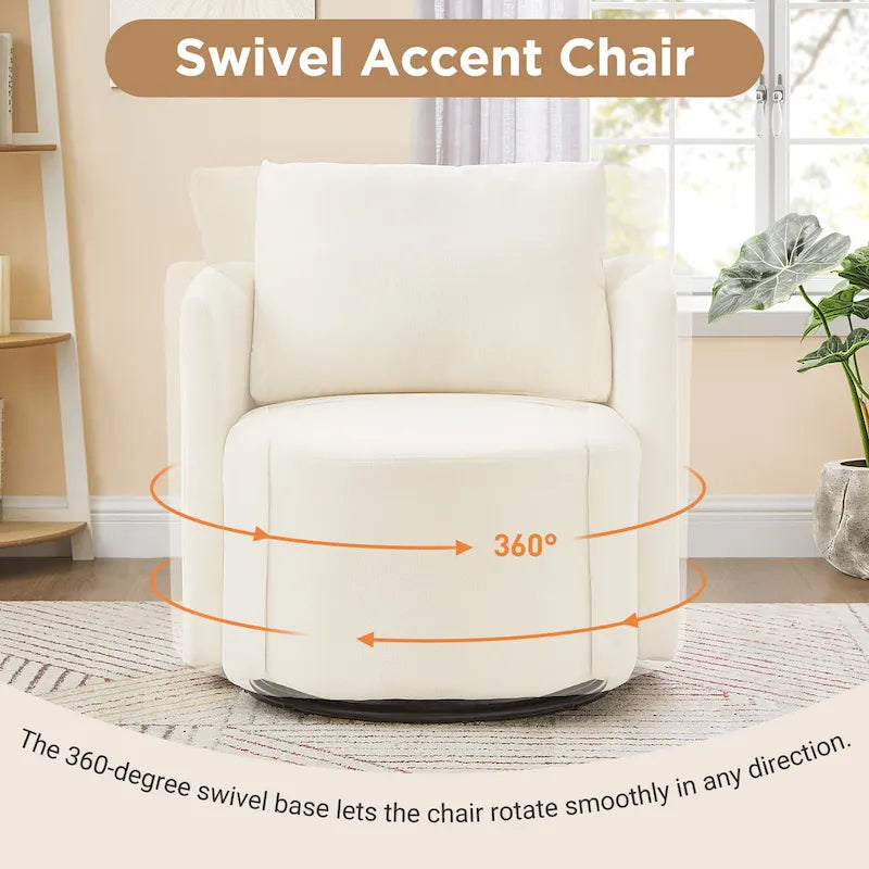 Fauteuil décoratif en forme de seau de 29,9 pouces