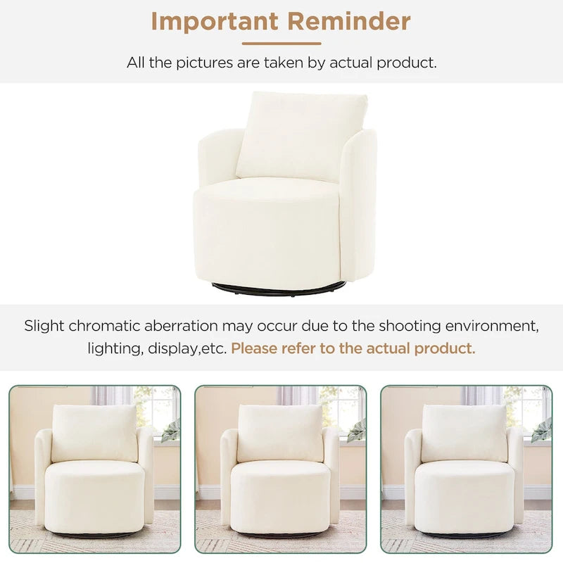 Fauteuil décoratif en forme de seau de 29,9 pouces
