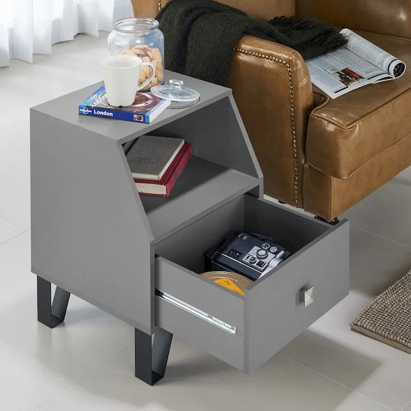 Table d'appoint à une étagère de 40 cm