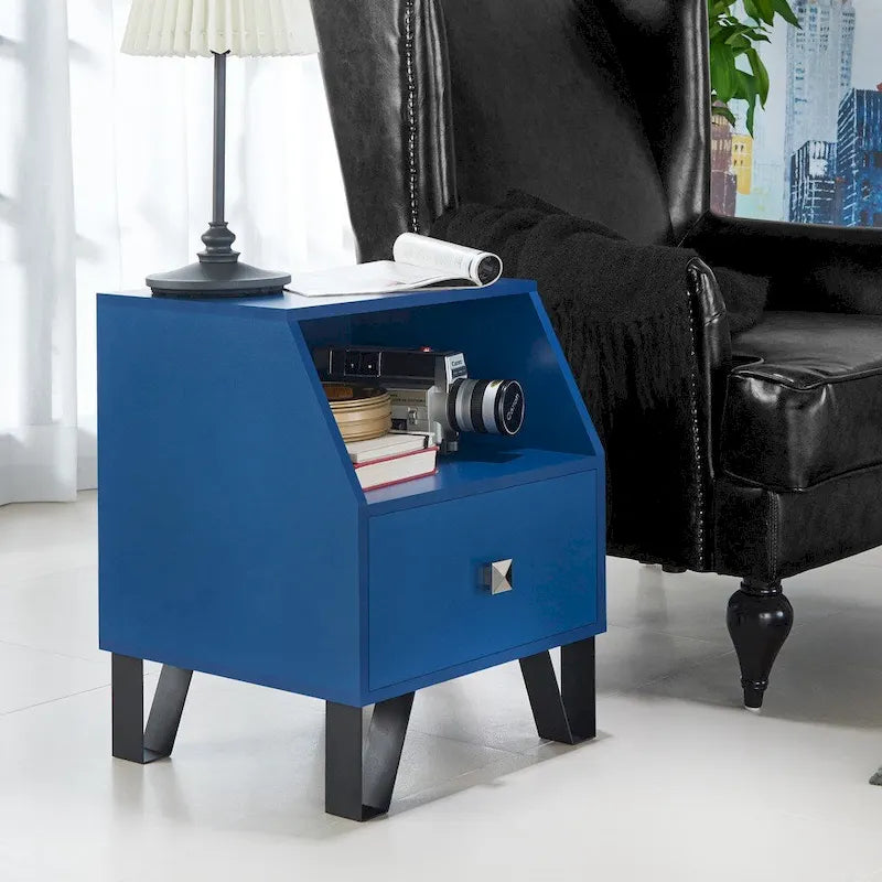 Table d'appoint à une étagère de 40 cm