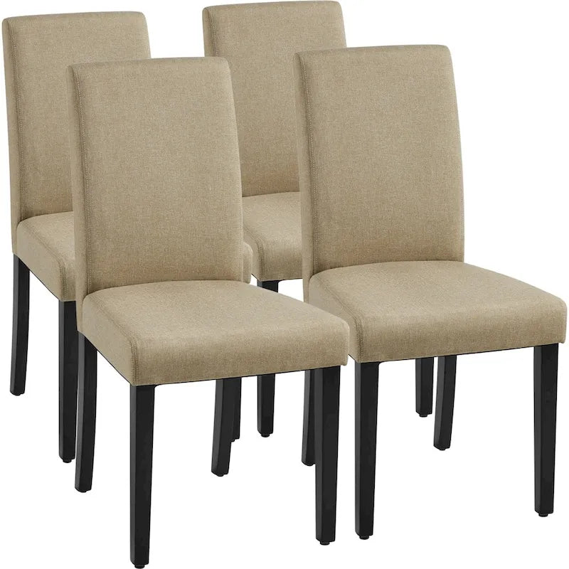 Chaises de salle à manger tapissées de tissu