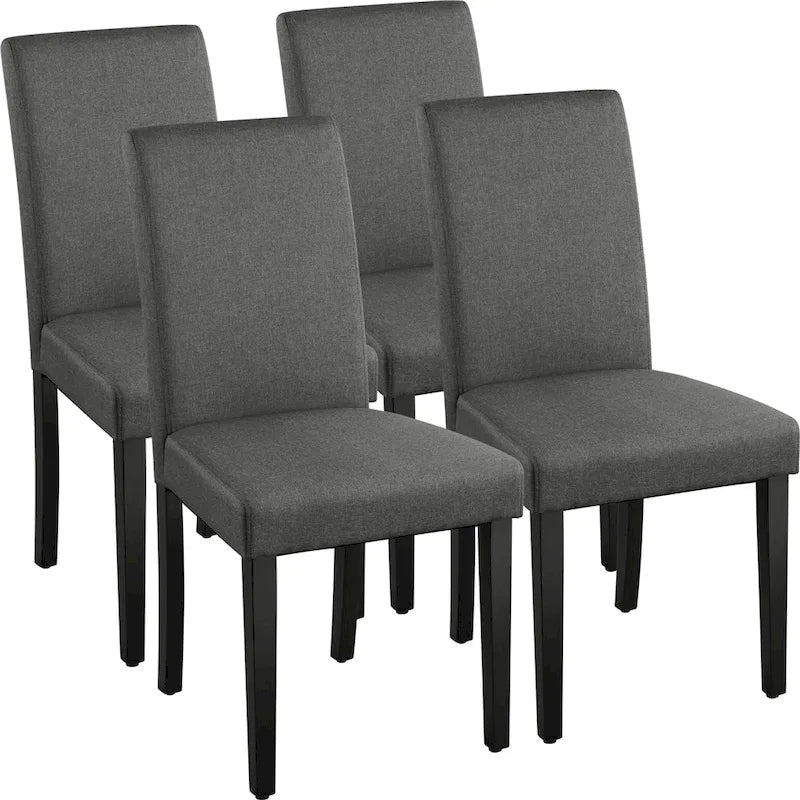 Chaises de salle à manger tapissées de tissu