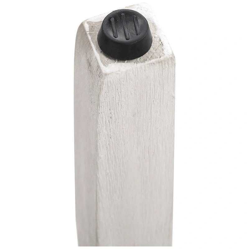 Tabouret de bar Jameson 24 po, rétro, en polyester blanc