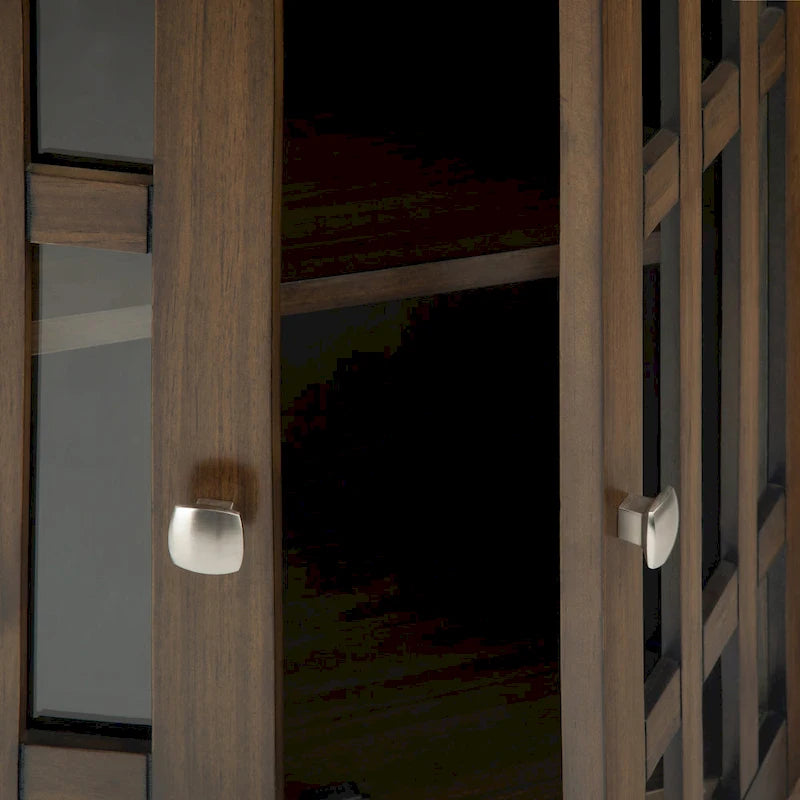 Bahut de rangement de style transitionnel en bois massif, 37 po de largeur - 37 larg. x 17 prof. x 36 haut.