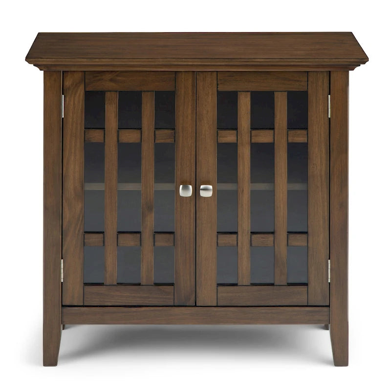 Bahut de rangement de style transitionnel en bois massif, 37 po de largeur - 37 larg. x 17 prof. x 36 haut.