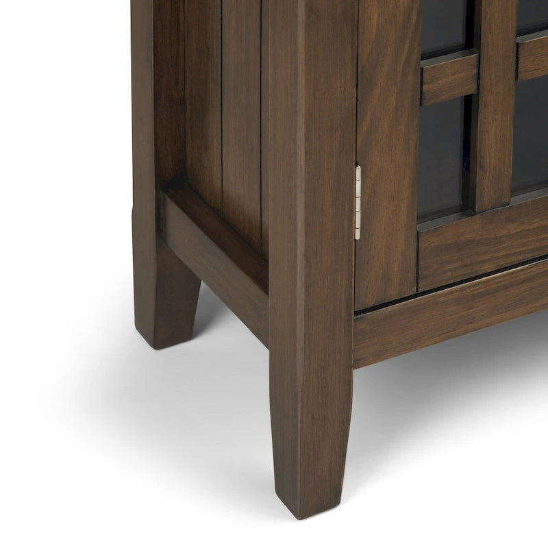 Bahut de rangement de style transitionnel en bois massif, 37 po de largeur - 37 larg. x 17 prof. x 36 haut.