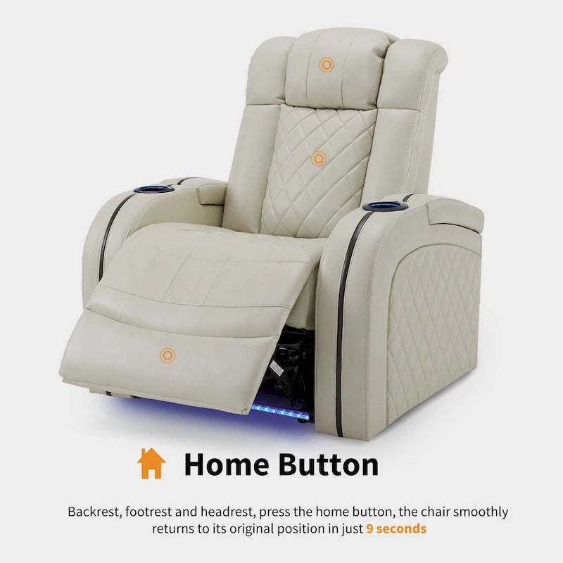 Fauteuil relax électrique (avec têtière réglable)