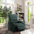 Fauteuil inclinable de massage électrique rembourré avec porte-gobelet