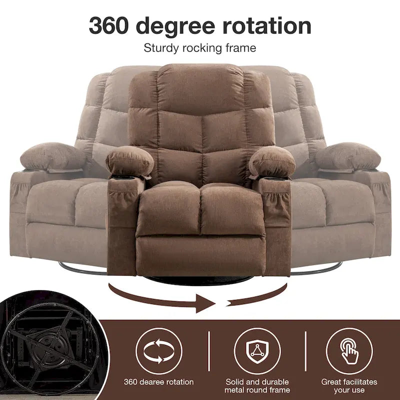 Fauteuil à bascule/relaxant massant, taille adulte