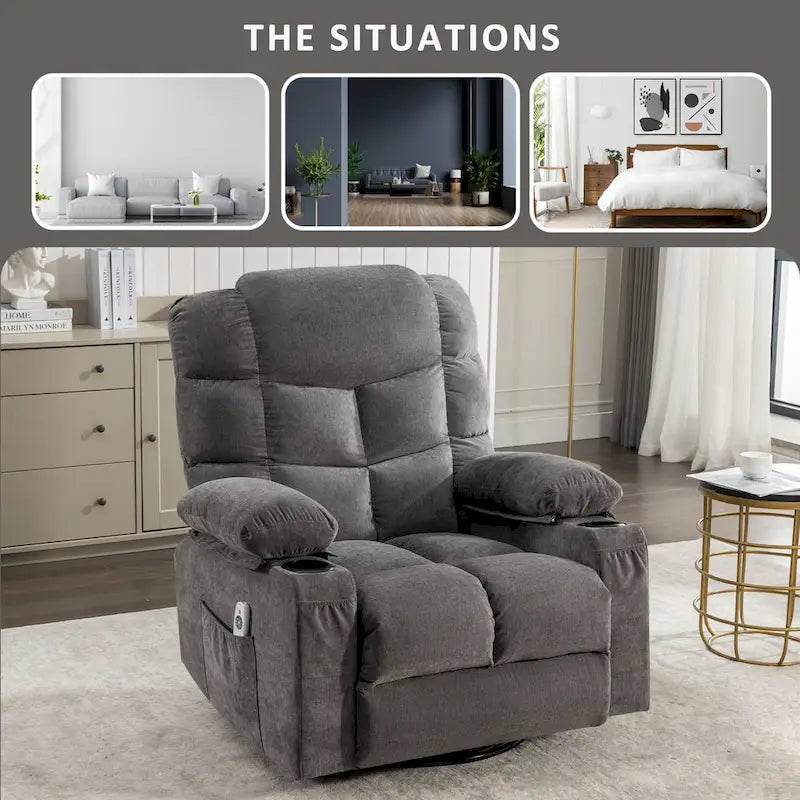 Fauteuil à bascule/relaxant massant, taille adulte