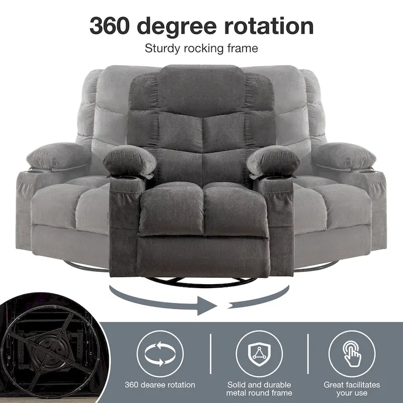 Fauteuil à bascule/relaxant massant, taille adulte