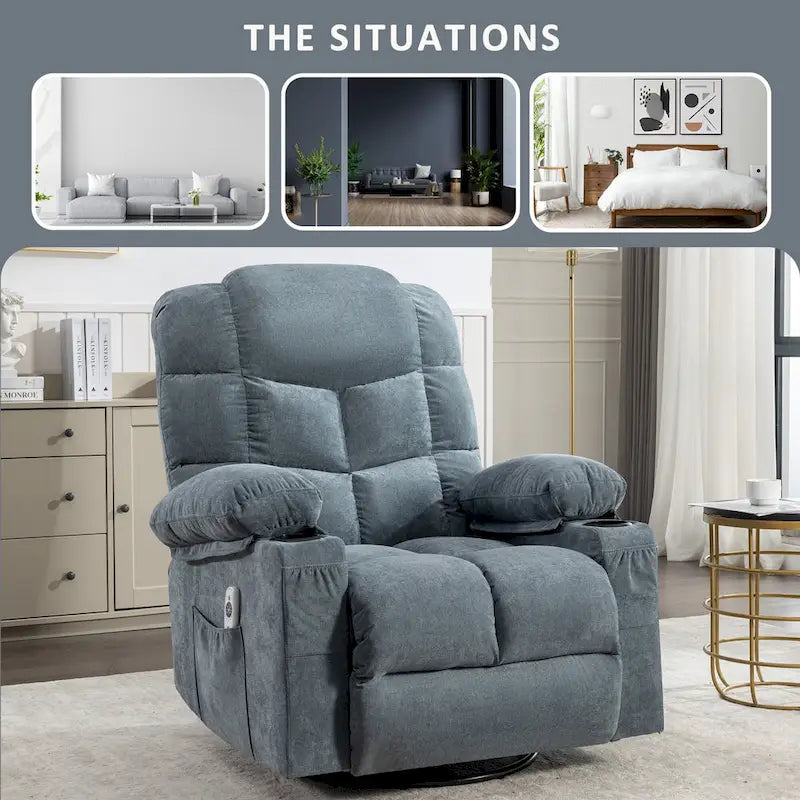 Fauteuil à bascule/relaxant massant, taille adulte