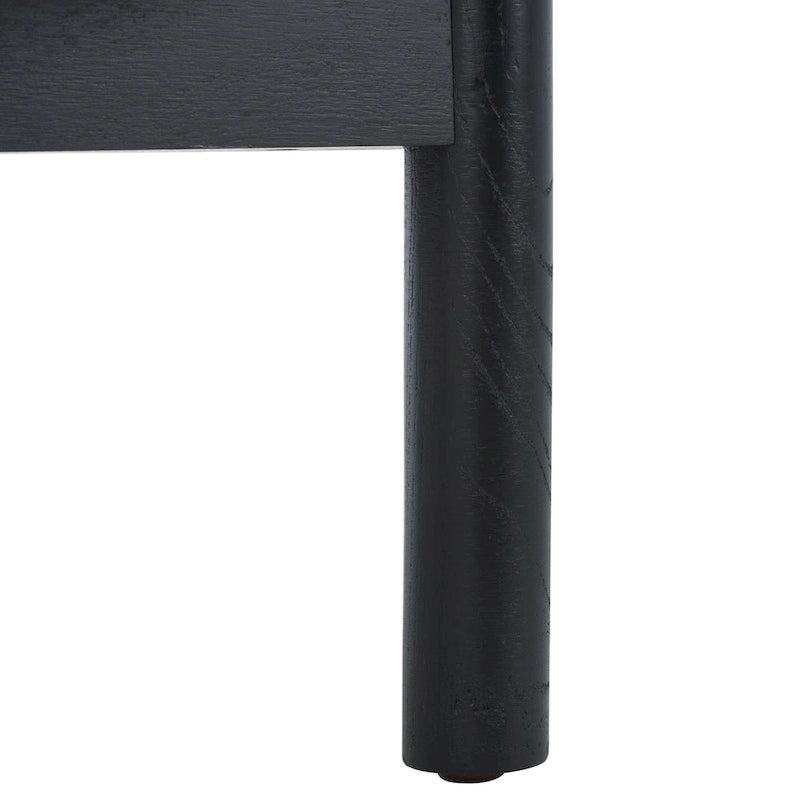 Table d'appoint en rotin et verre - 58,42 cm de large x 58,42 cm de profondeur x 60,96 cm de haut