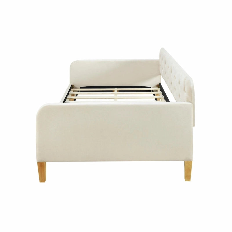 Lit de repos rembourré avec 4 pieds de support