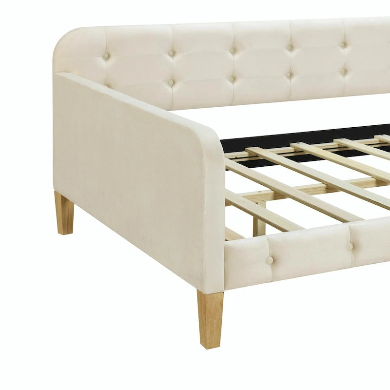 Lit de repos rembourré avec 4 pieds de support