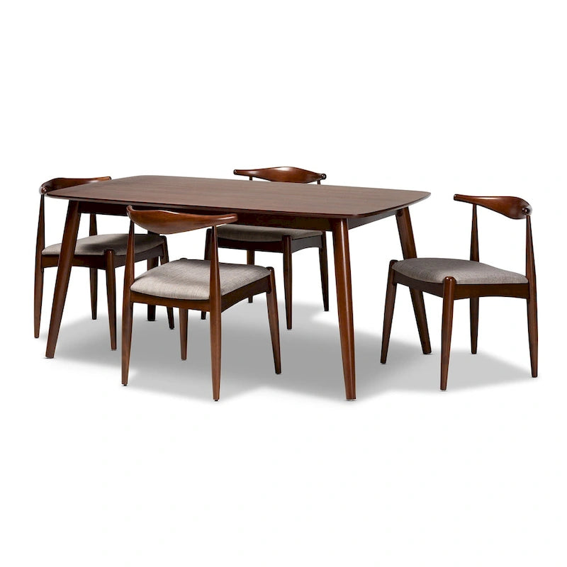 Table et chaises de salle à manger capitonnées modernes de style médiéval