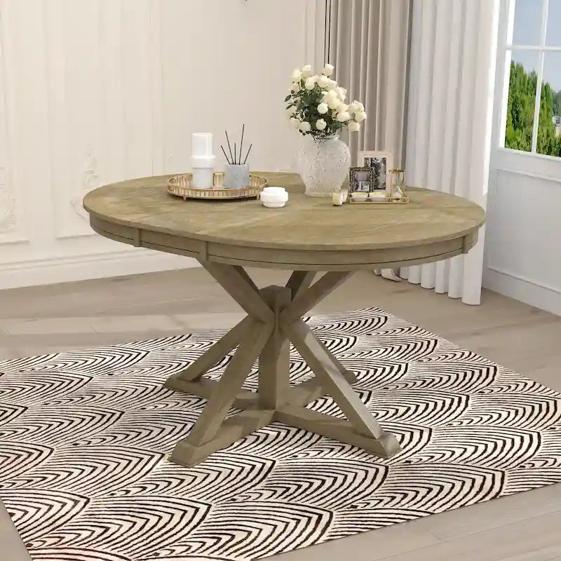 Table à manger extensible fonctionnelle de style rétro