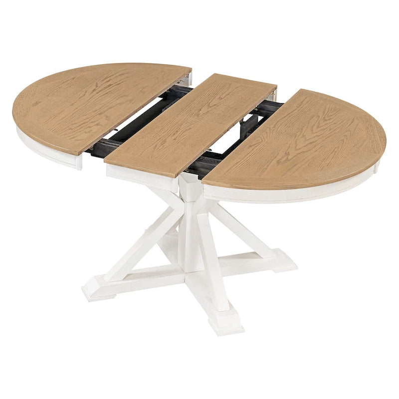 Table à manger extensible fonctionnelle de style rétro