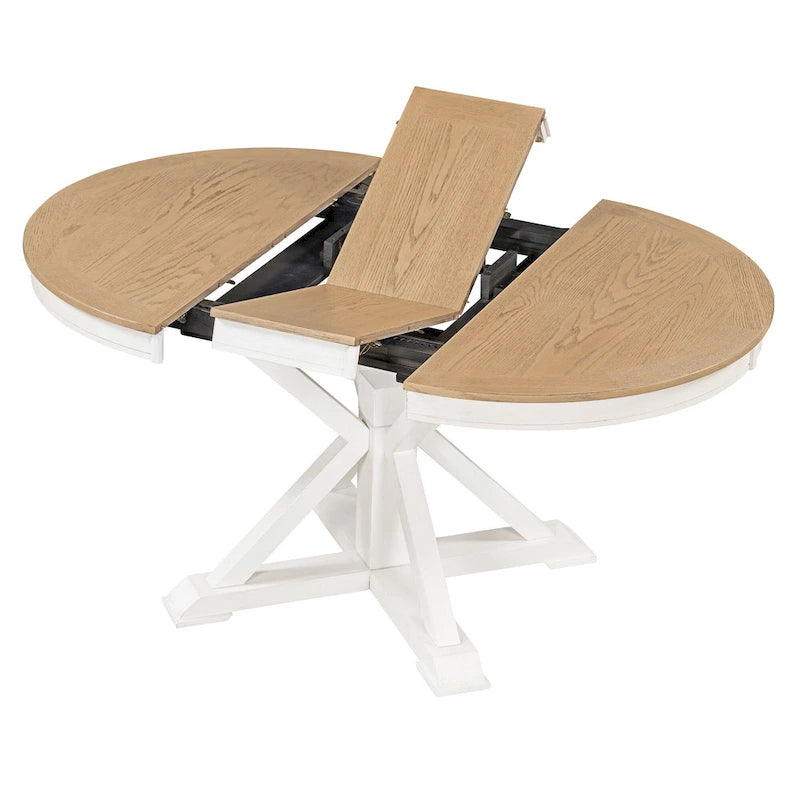 Table à manger extensible fonctionnelle de style rétro