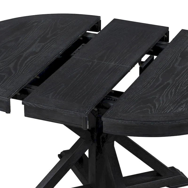 Table à manger extensible fonctionnelle de style rétro