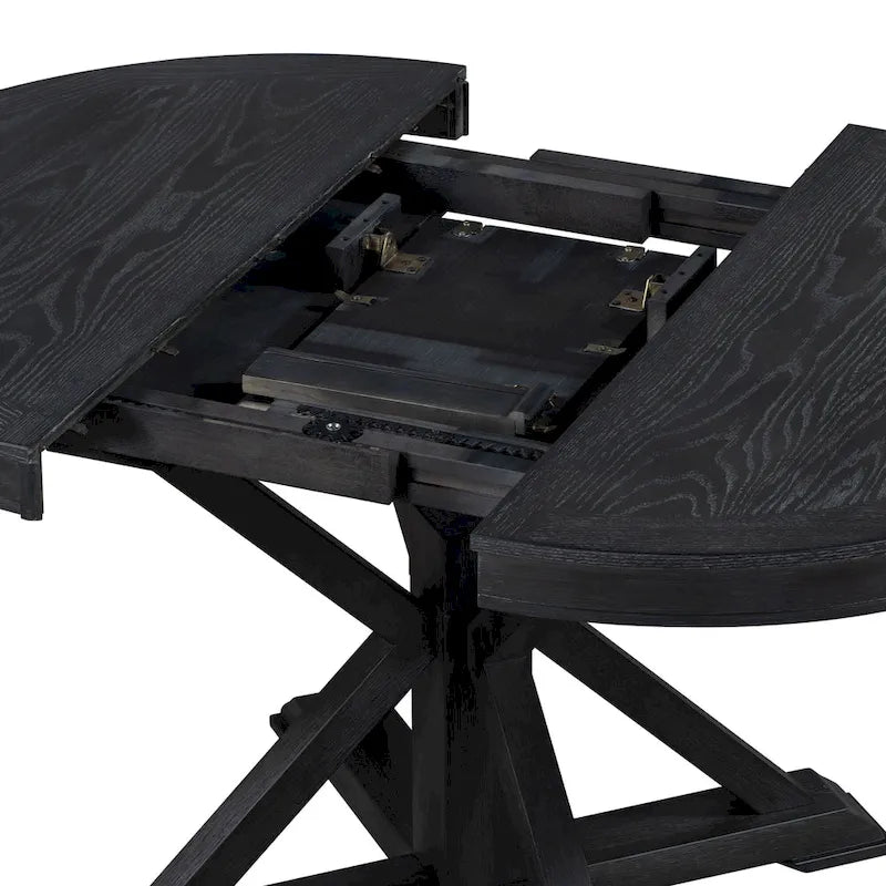 Table à manger extensible fonctionnelle de style rétro