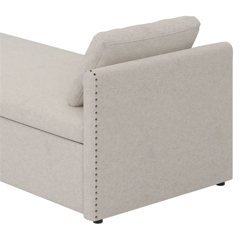Lit simple moderne de style inclinable avec deux tiroirs