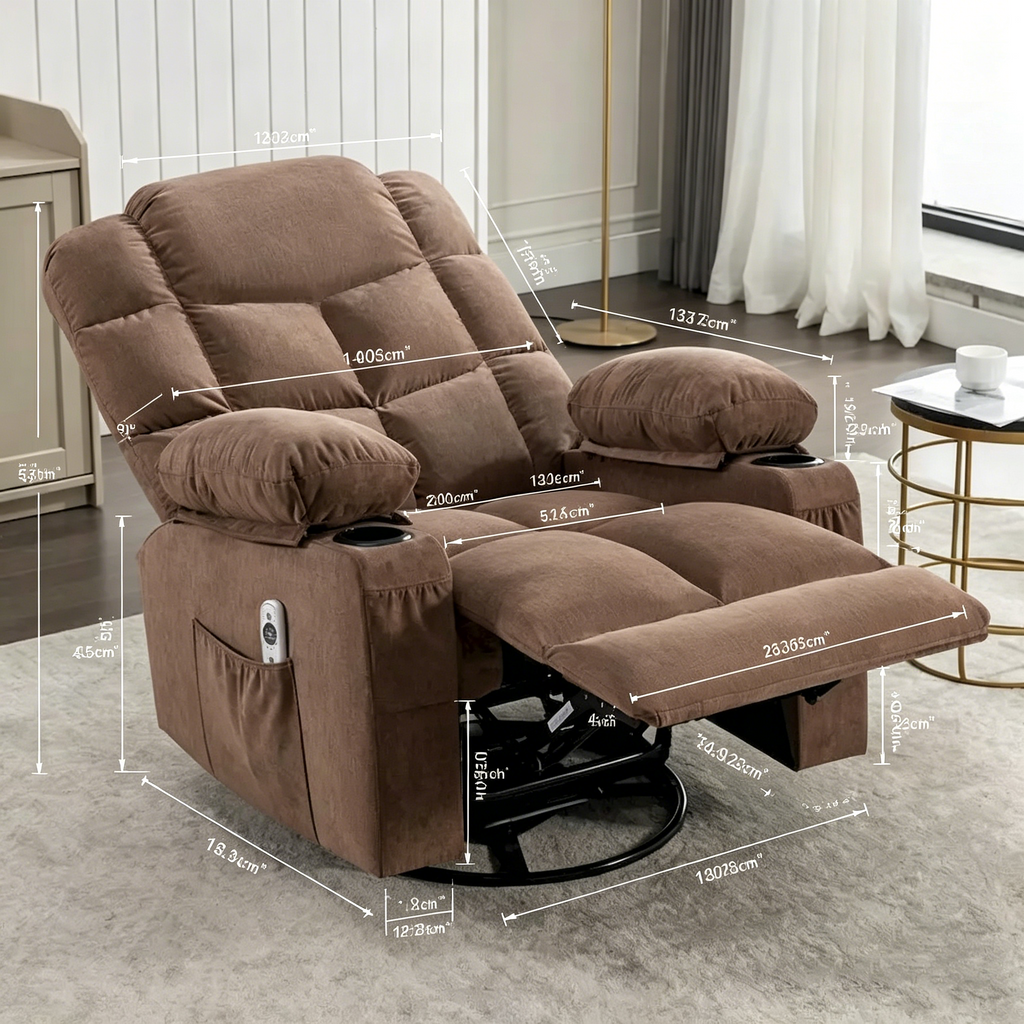 Fauteuil à bascule/relaxant massant, taille adulte